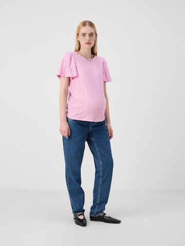 Only Maternity Koszulka 'OLMJADE' w kolorze różowy