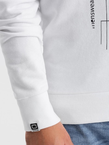 Ombre Sweatshirt in White