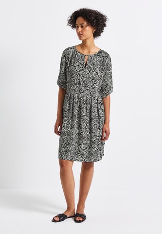 STREET ONE Blusenkleid in Schwarz