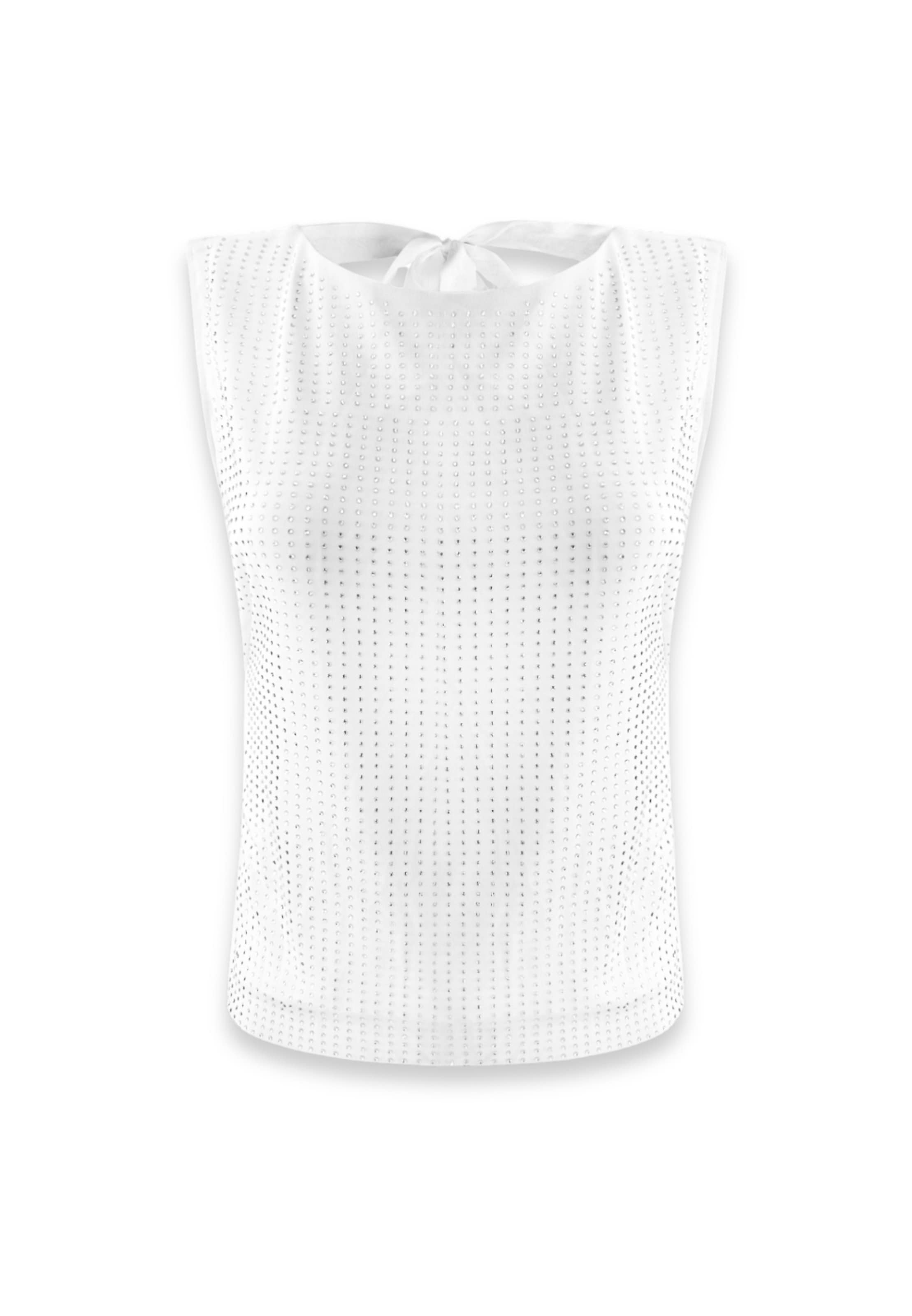 OW Collection Top in Weiß: Vorderseite