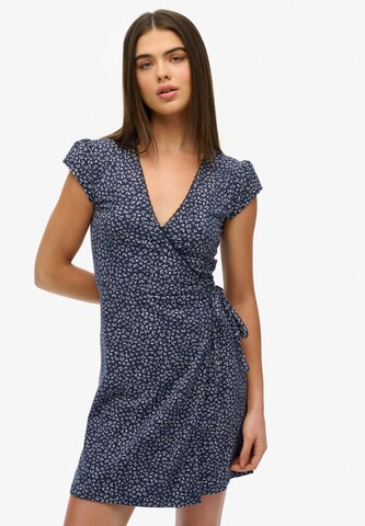 Superdry Kleid 'Athletic Essentials' in Blau: Vorderseite