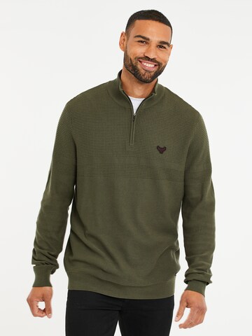 Threadbare Sweater 'Knipe' in Green: front