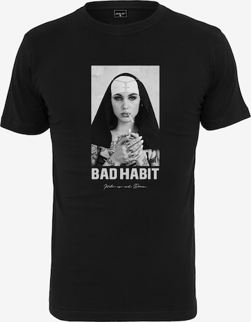 MT Men Shirt 'Bad Habit' in Black: front