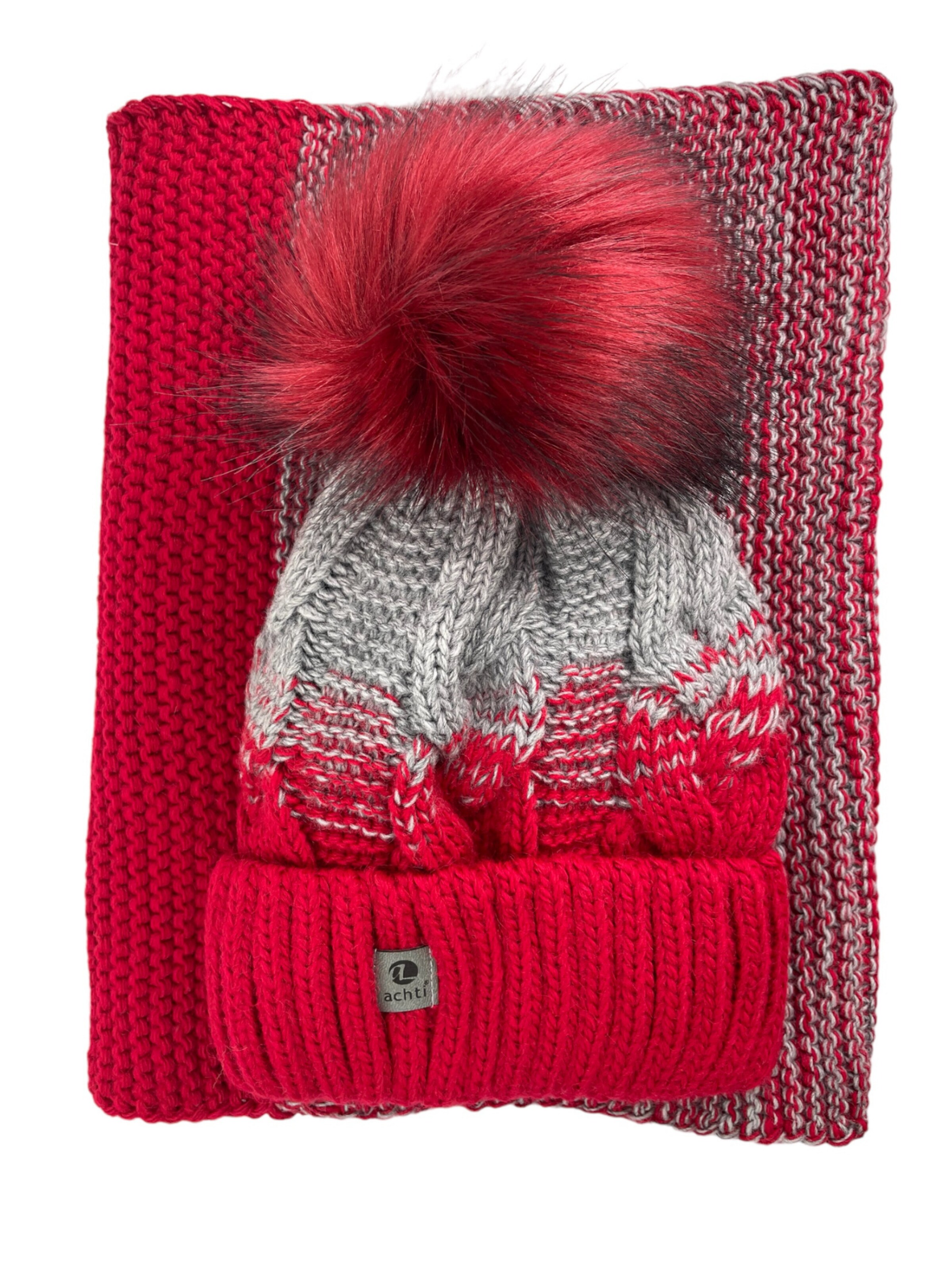 Kumixi Beanie 'Set' in Red: front