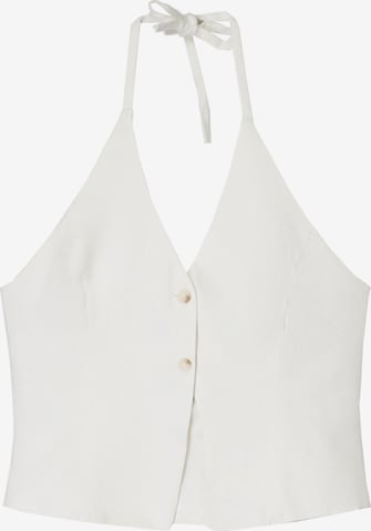 Bershka Pukuliivi värissä valkoinen: etupuoli