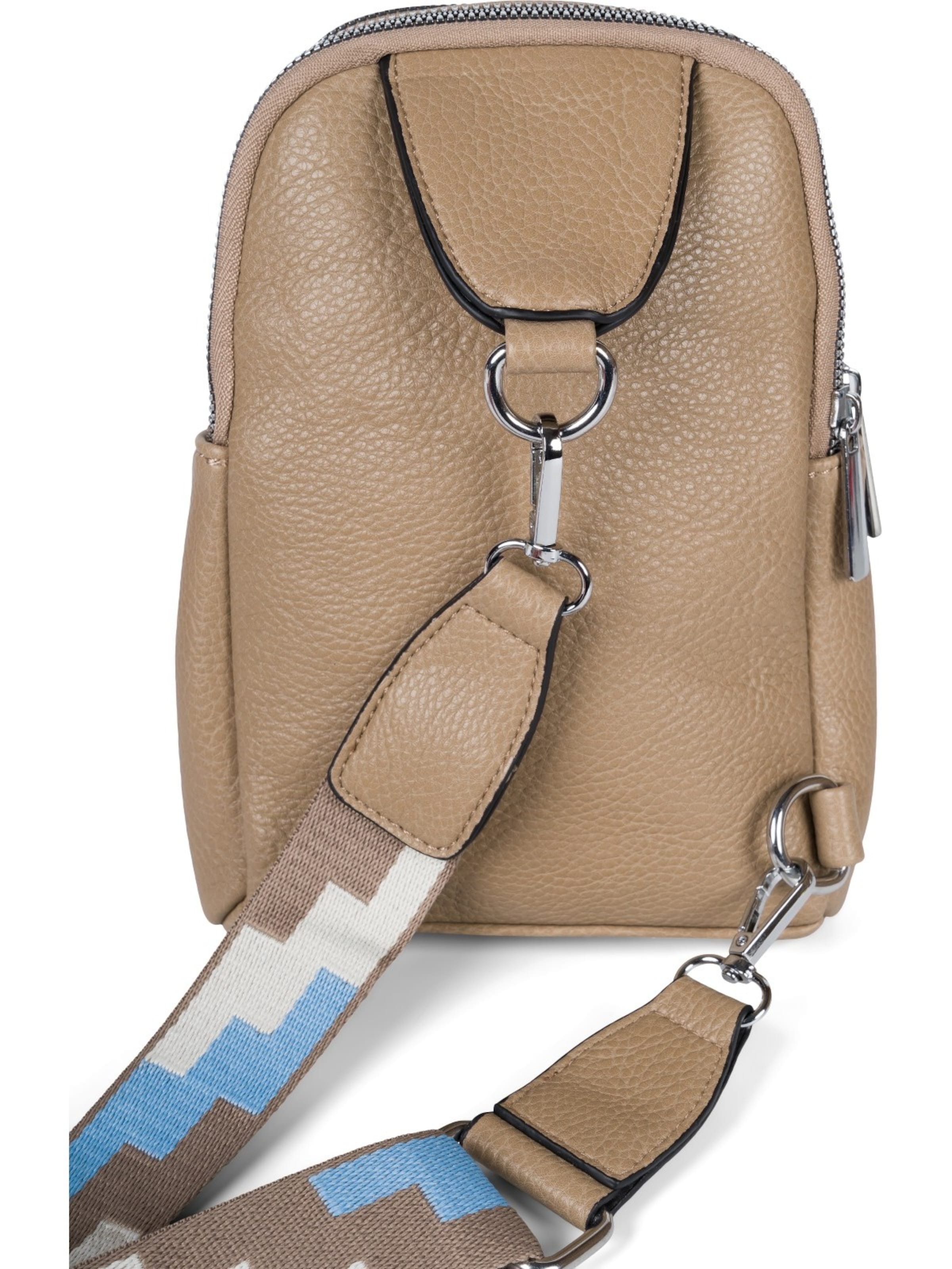 styleBREAKER Umhängetasche 'One Shoulder Rucksack Uni'‌ in Grau