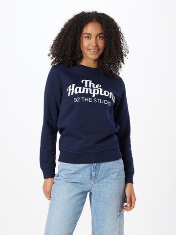92 The Studio Sweatshirt 'The Hamptons' in Blauw: voorkant