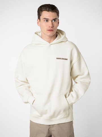 Sublevel Sweatshirt 'Worldwide' in Wit: voorkant