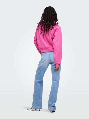 ONLY Sweatshirt 'ONLJETT' in Pink: back