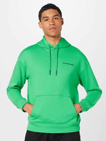 SCOTCH & SODA Sweatshirt in Groen: voorkant