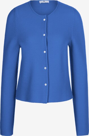 Cardigan 'New Wool' Peter Hahn en bleu : devant