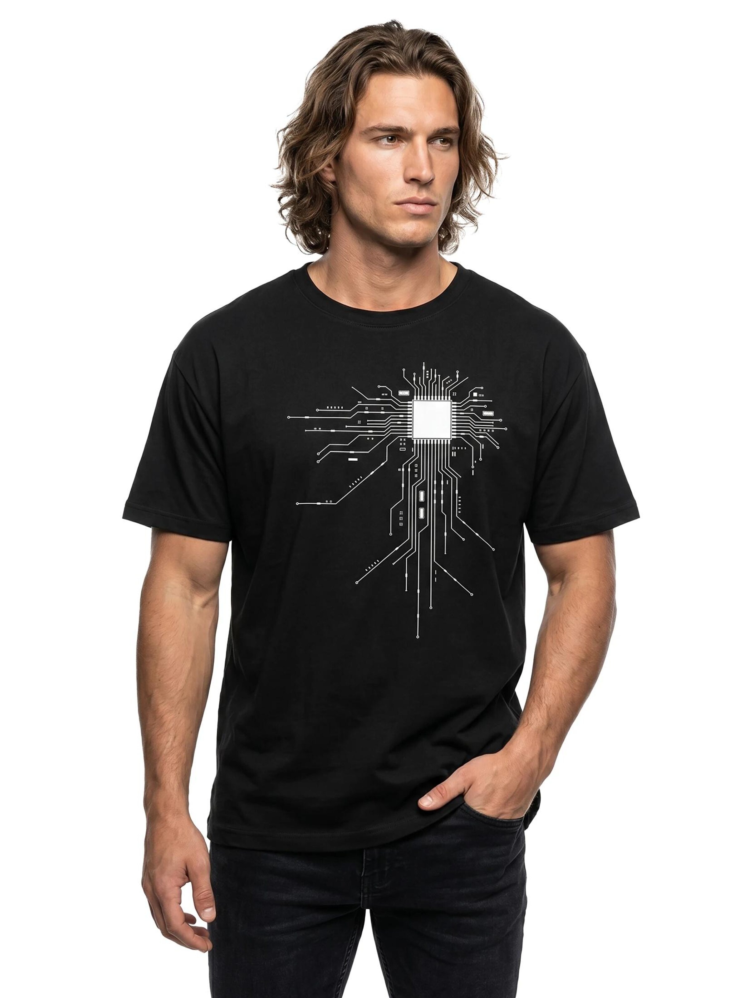 MAKAYA Shirt 'CPU' in Black
