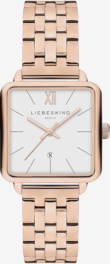 Liebeskind Berlin Quarzuhr in rosegold / weiß, Produktansicht