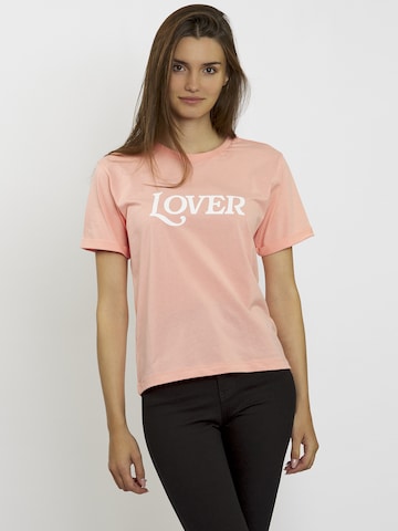 T-shirt FRESHLIONS en rose : devant