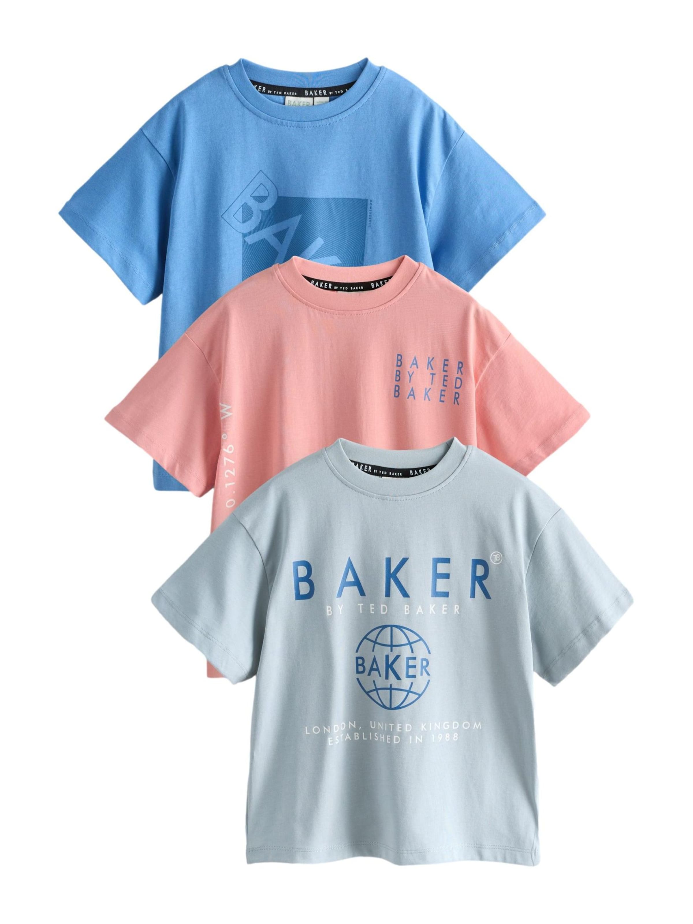 Baker by Ted Baker Футболка в Синий: спереди