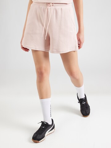 PUMALoosefit Sportske hlače - roza boja: prednji dio