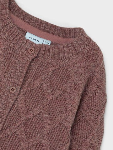 NAME IT Knit cardigan in Brown