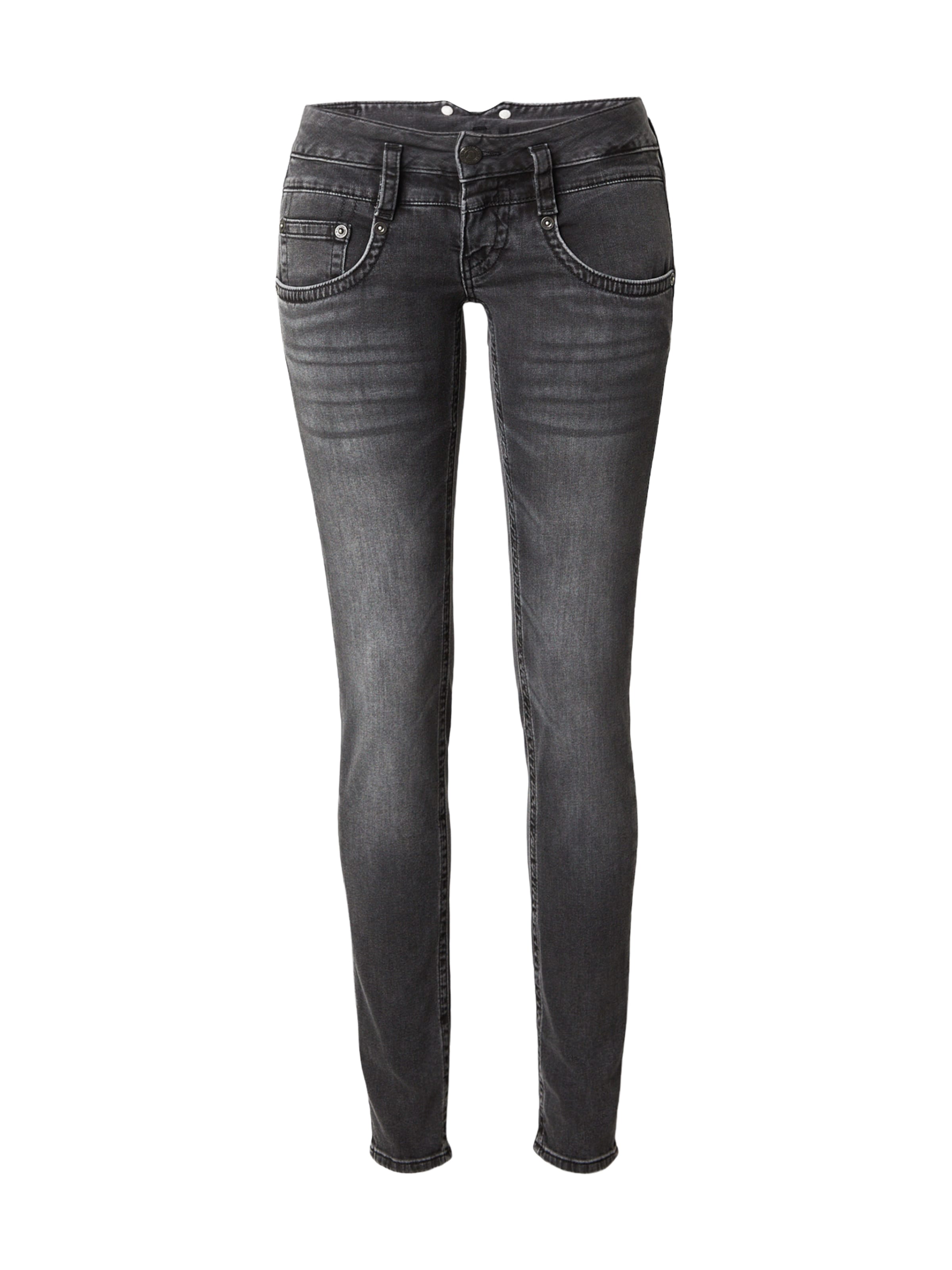 Herrlicher - Slimfit Vaquero en negro: frente