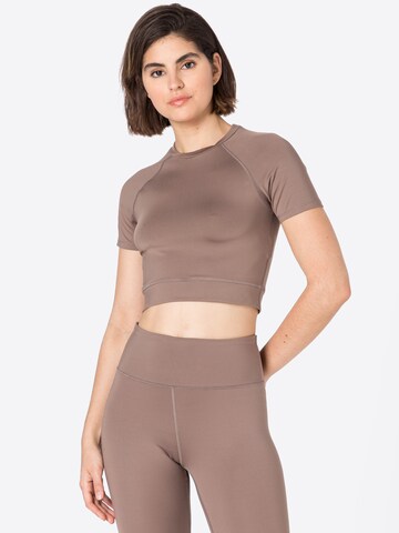 NU-IN Shirt 'Active' in Beige: voorkant