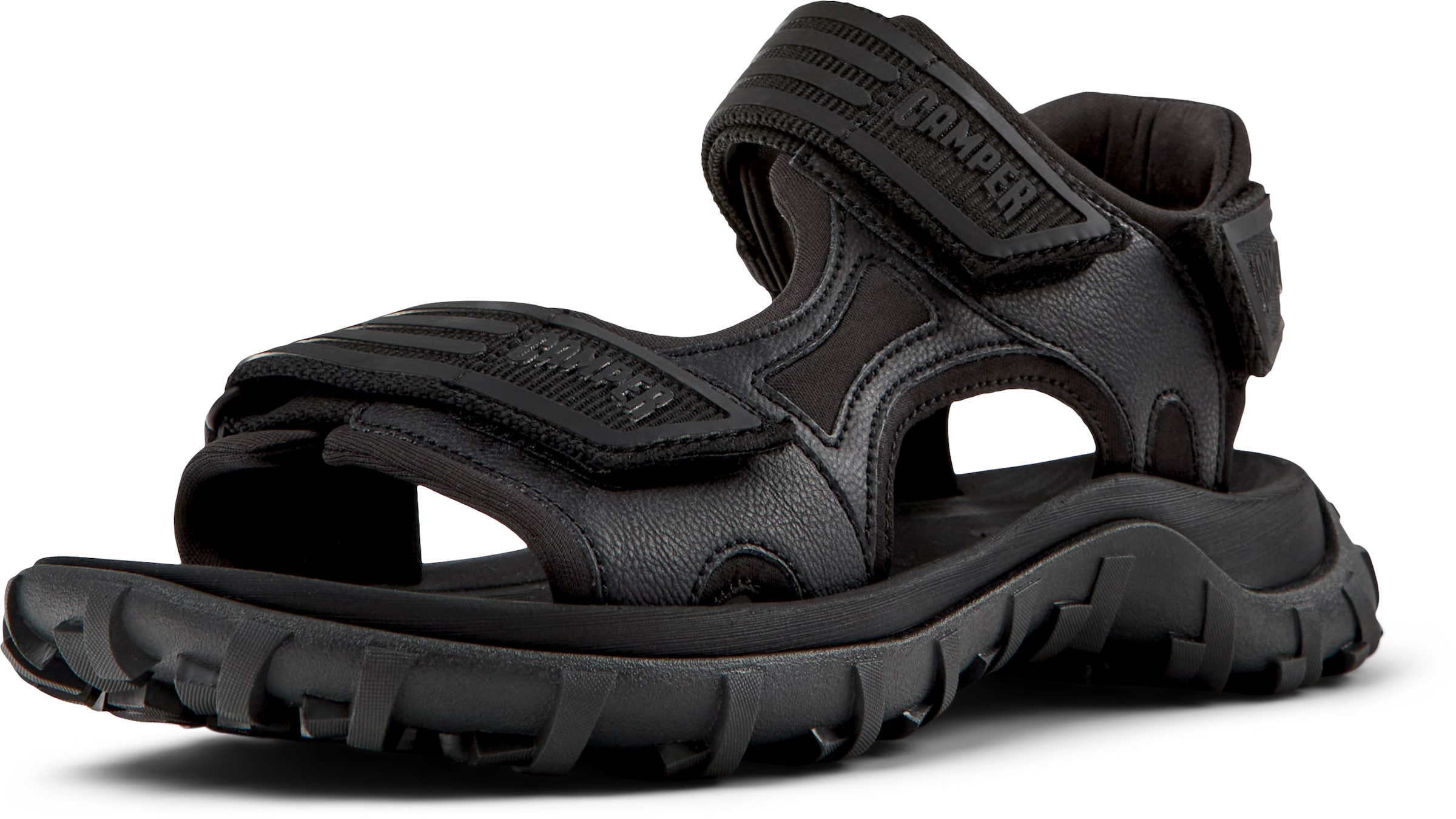 CAMPER Trekking sandal 'Drift Trail' in Black: front