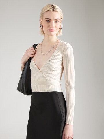 Cardigan 'MATERIA' MAX&Co. en beige : devant