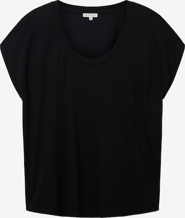 T-shirt Tom Tailor Women + en noir : devant