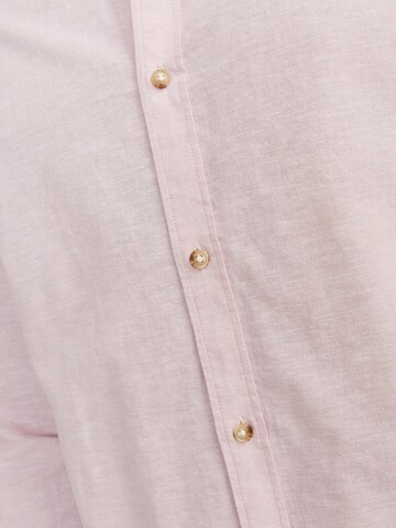 JACK & JONES Regular fit Button Up Shirt 'Summer' in Pink