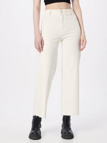 Tally Weijl Wide leg Jeans i beige: framsida