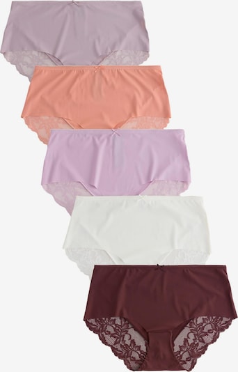 4XL dydžio Moteriškos kelnaitės iš Next, spalva – levandų spalva / šviesiai violetinė / ryškiai rožinė spalva / vyno raudona spalva / balta, Prekių apžvalga