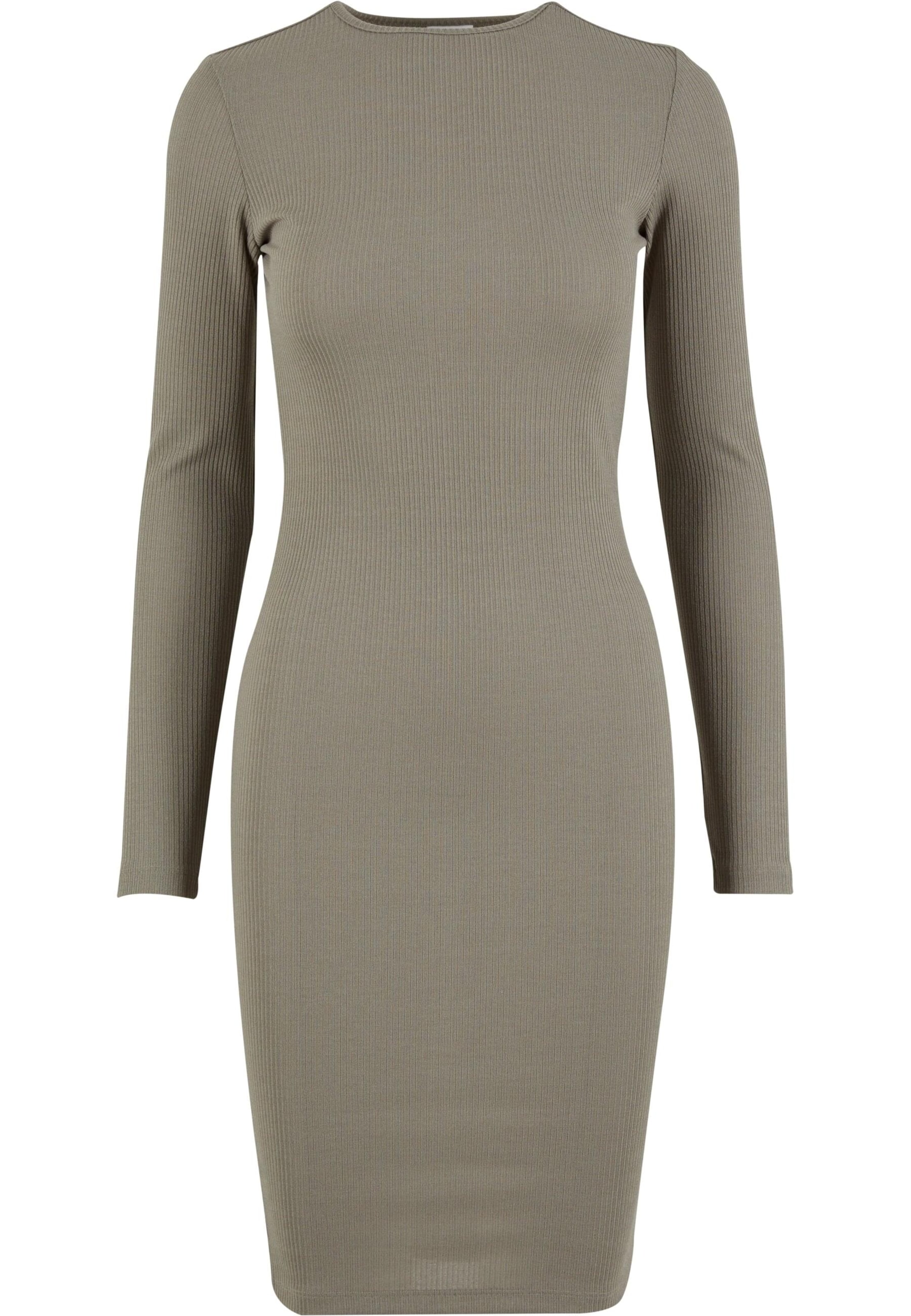 Urban Classics Stickad klänning i grön: framsida