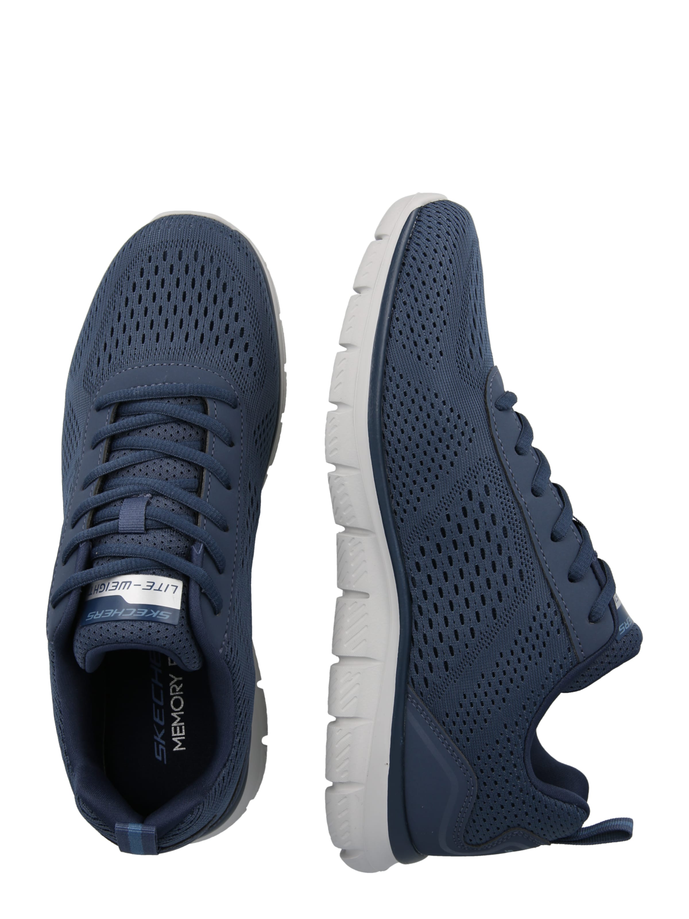 SKECHERS Rövid szárú sportcipők 'TRACK - LESHUR' - kék