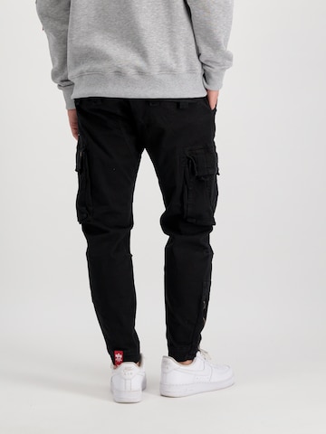 ALPHA INDUSTRIES Regular Cargo trousers in Black