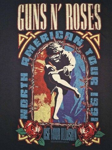 GUNS N' ROSES Shirt 'Guns N´ Roses Use Your Illution album inspired T-Shirt' in Black
