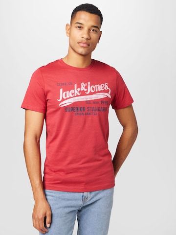 JACK & JONES Shirt 'BILL' in Red: front