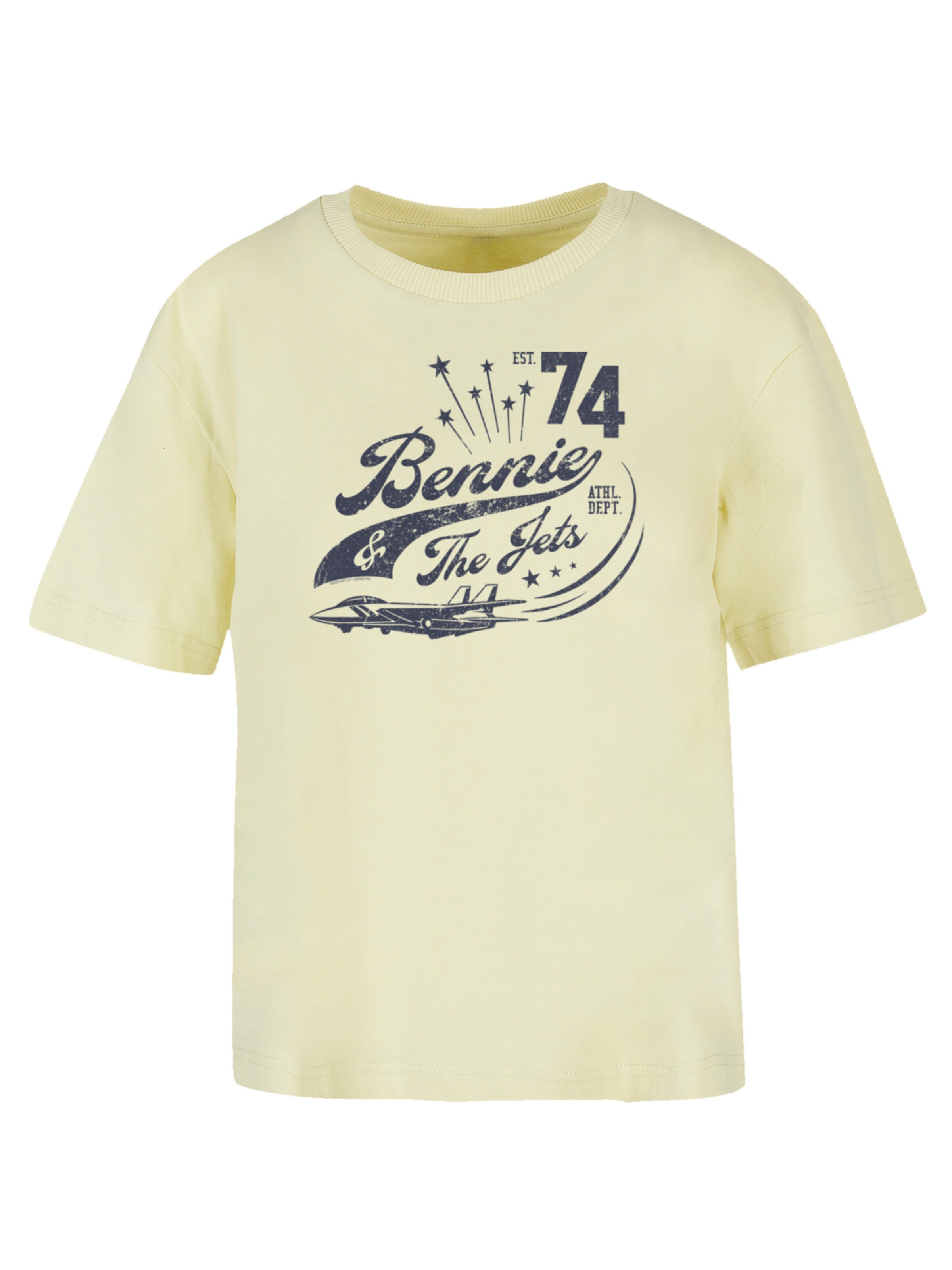F4NT4STIC Shirt 'Elton John Bennie And The Jets' in Geel: voorkant