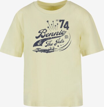 T-shirt 'Elton John Bennie And The Jets' F4NT4STIC en jaune : devant
