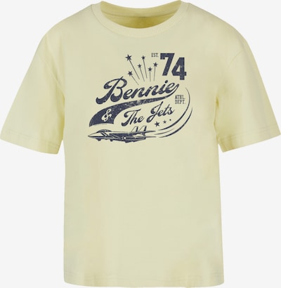 F4NT4STIC T-Shirt 'Elton John Bennie And The Jets' in navy / hellgelb, Produktansicht