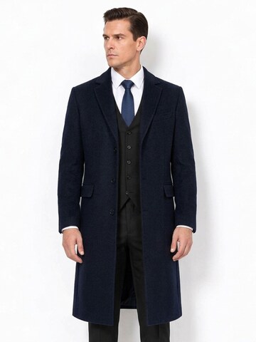 ALLTHEMEN Wintermantel 'Frostlicht'‌‌‌‌‌‌ in Blau: Vorderseite