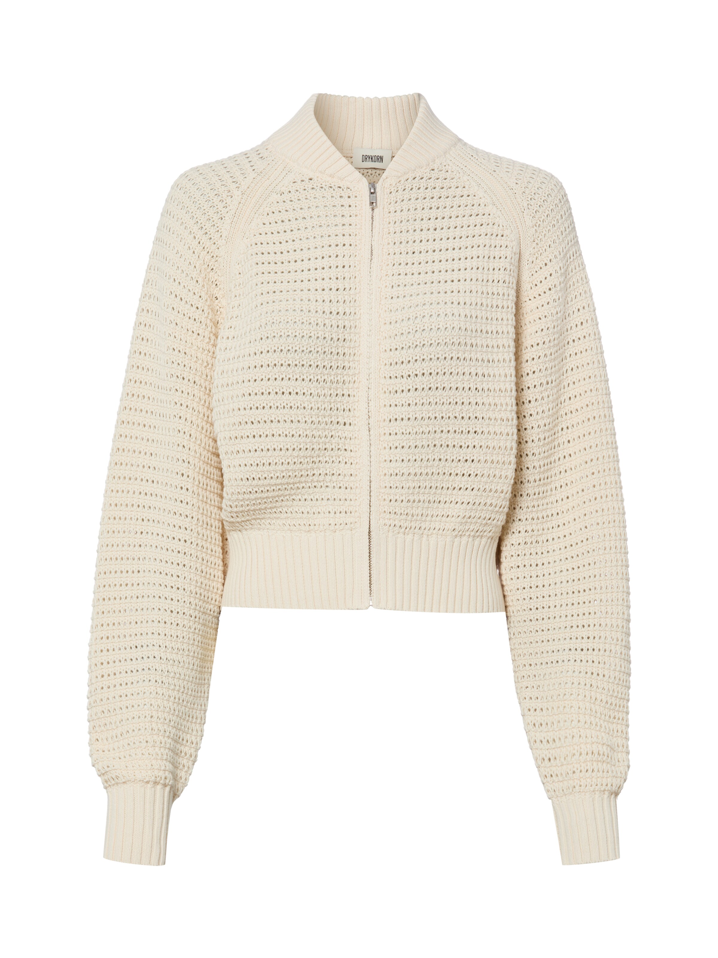 DRYKORN Gebreid vest 'Silsy' in Beige: voorkant