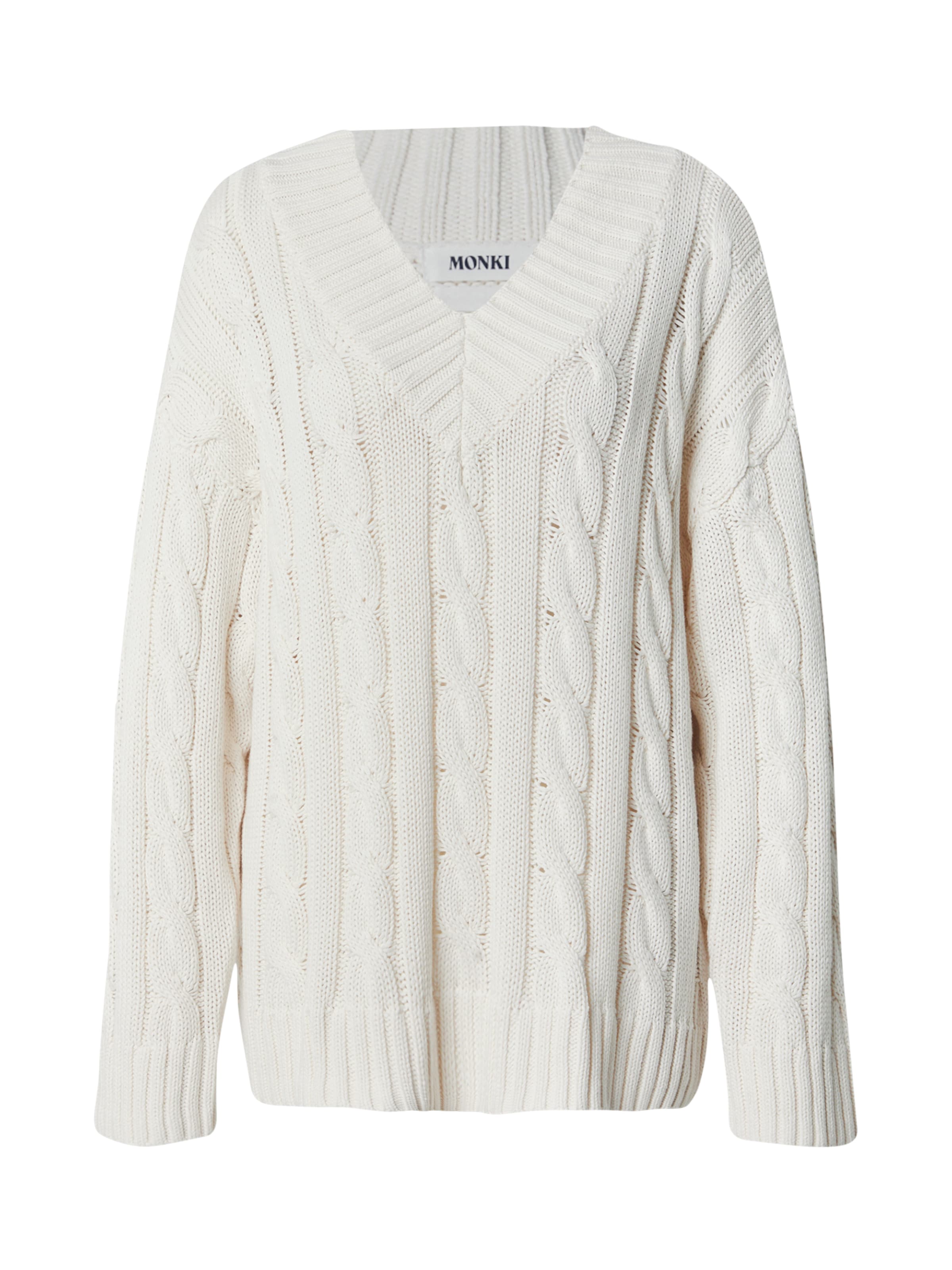 Pull-over Monki en blanc : devant