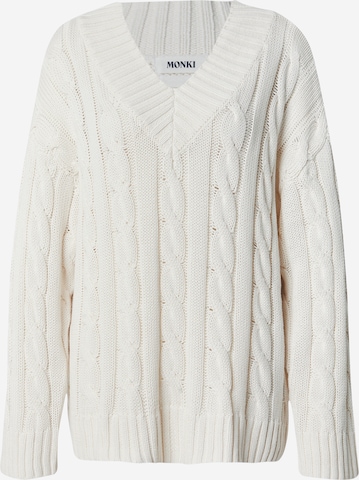 Pull-over Monki en blanc : devant