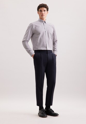 SEIDENSTICKER Regular fit Business shirt 'SMART FLANNELS' in Grey