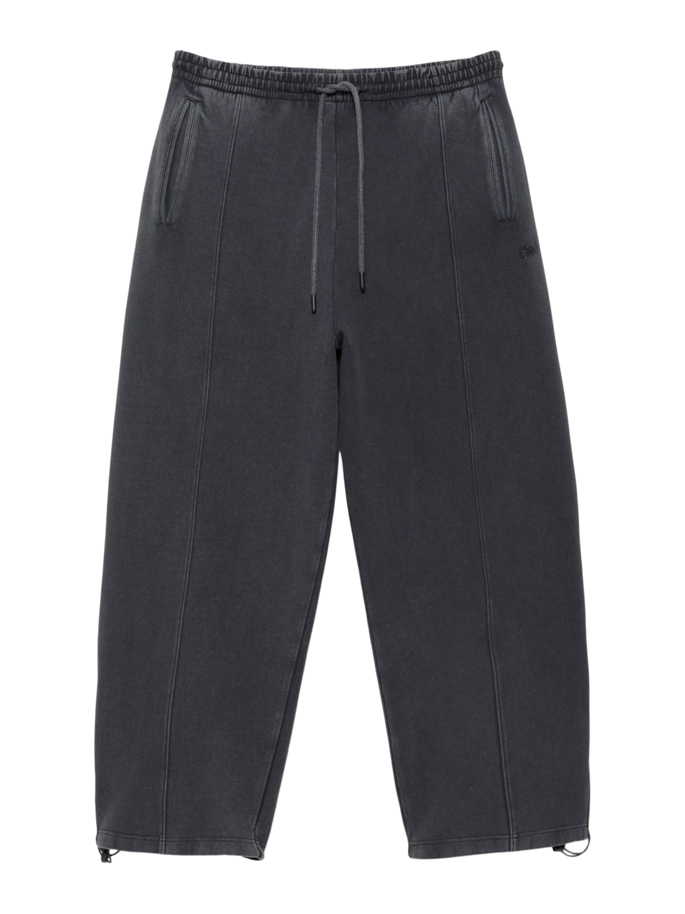 Pull&Bear Tapered Broek 'STWD' in Zwart: voorkant