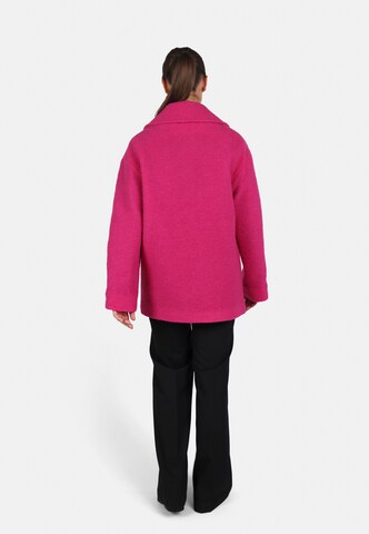 Fuchs Schmitt Between-Seasons Coat in Pink