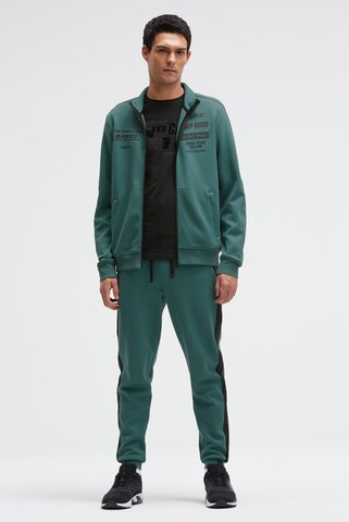 CAMP DAVID Zip-Up Hoodie in Green