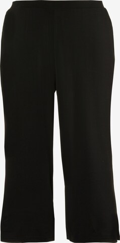 Loosefit Pantalon Ulla Popken en noir : devant