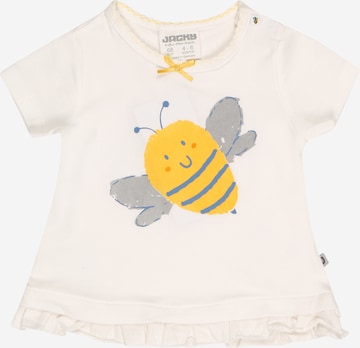 JACKY Shirt 'BEE HAPPY' in White: front