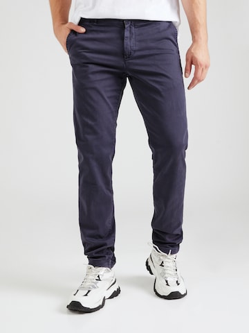 Coupe slim Pantalon chino 'BRAD' REPLAY en bleu : devant