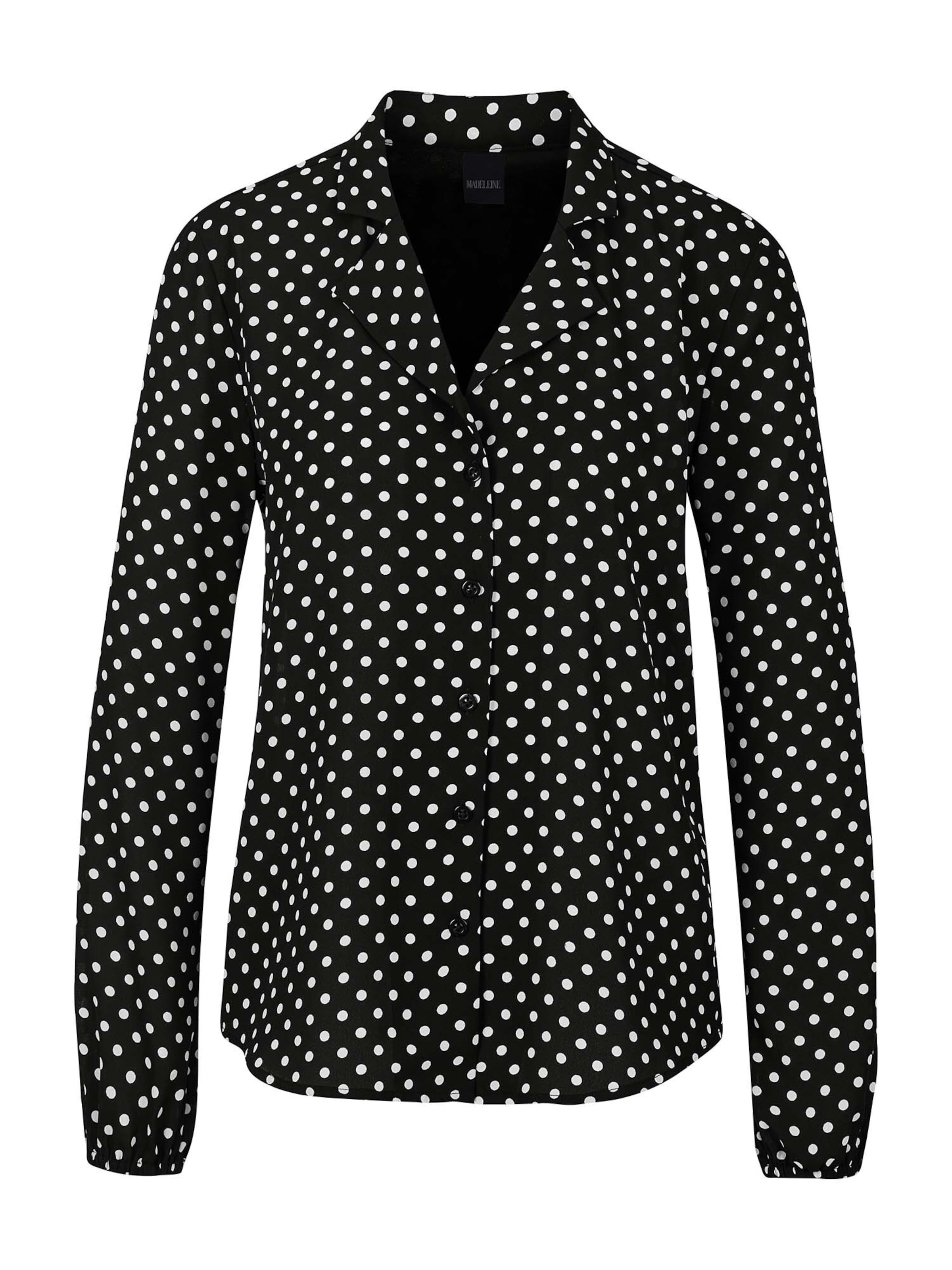 MADELEINE Blouse in Zwart: voorkant