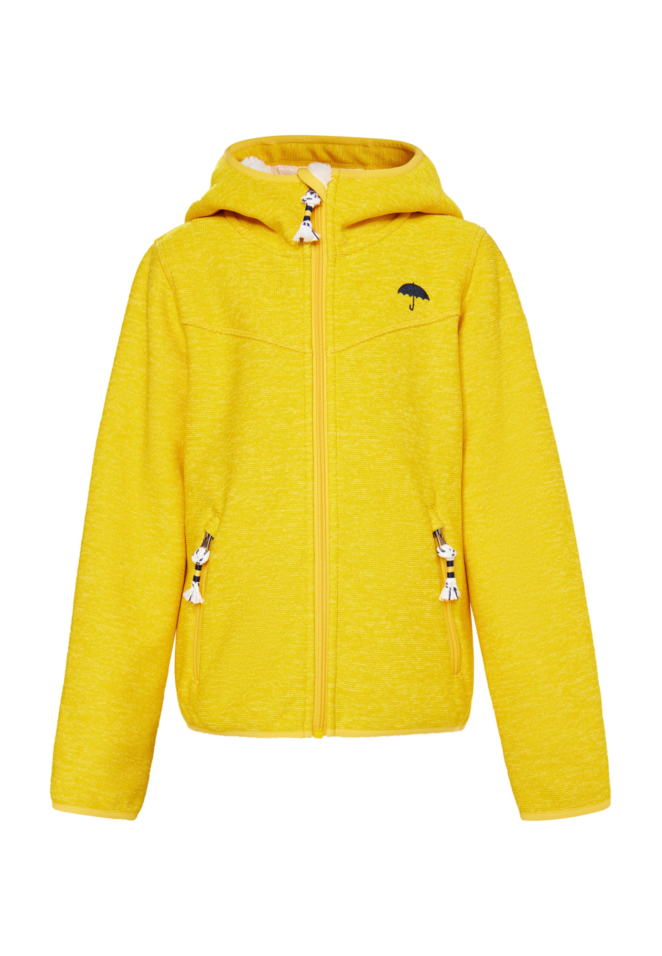 Schmuddelwedda Fleecejakke 'Rabine' i gul: forside